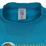 NFL (Logo 7) - Jacksonville Jaguars Crew Neck Sweatshirt 1990s Large Vintage Retro Football