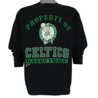 NBA (Salem) - Boston Celtics Basketball Spell-Out Sweatshirt 1990s Large Vintage Retro Basketball