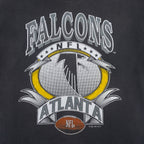 NFL (Competitor) - Atlanta Falcons Spell-Out T-Shirt 1992 Large Vintage Retro Football