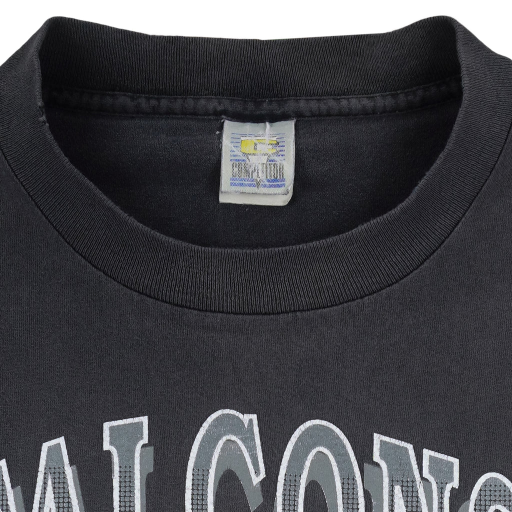 NFL (Competitor) - Atlanta Falcons Spell-Out T-Shirt 1992 Large Vintage Retro Football