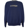 NFL - San Diego Chargers Embroidered Crew Neck Sweatshirt 1990s Large Vintage Retro Football