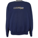 NFL - San Diego Chargers Embroidered Crew Neck Sweatshirt 2000s Large