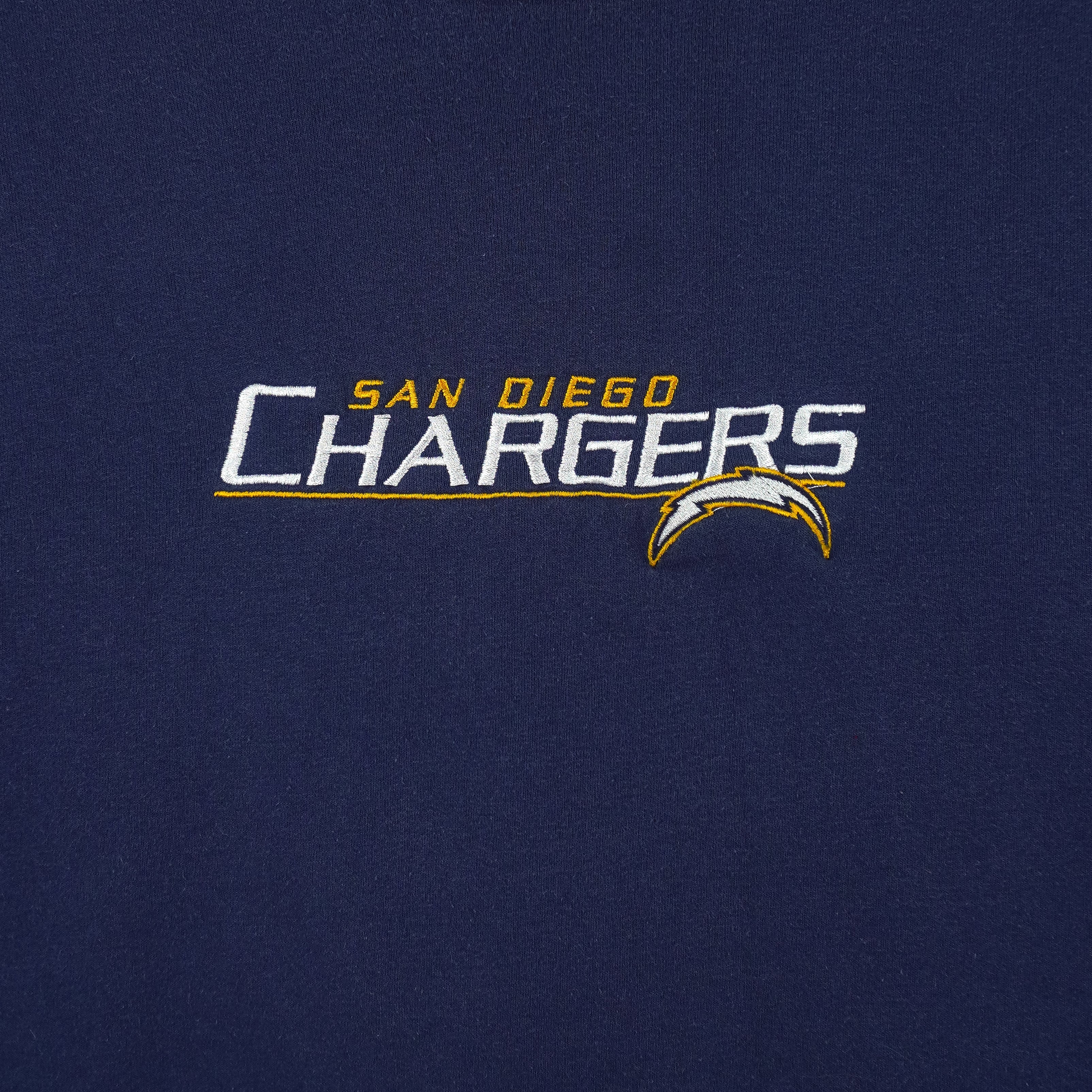 NFL - San Diego Chargers Embroidered Crew Neck Sweatshirt 1990s Large Vintage Retro Football