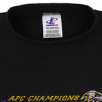 NFL (Logo Athletic) - Baltimore Ravens Crew Neck Sweatshirt 2000 Large Vintage Retro Football