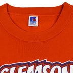 NCAA (Russell Athletic) - Orange Clemson Tigers Crew Neck Sweatshirt 1990s Small Vintage Retro