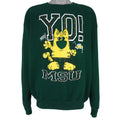 NCAA (Lee) - Michigan State Spartans, MSU Yo! Spell-Out Crew Neck Sweatshirt 1990s X-Large Vintage Retro