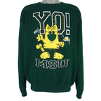 NCAA (Lee) - Michigan State Spartans, MSU Yo! Spell-Out Crew Neck Sweatshirt 1990s X-Large Vintage Retro