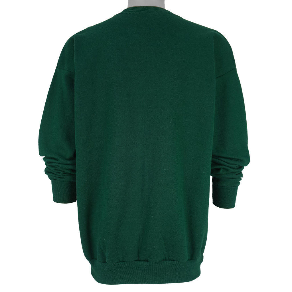 NCAA (Lee) - Michigan State Spartans, MSU Yo! Spell-Out Crew Neck Sweatshirt 1990s X-Large Vintage Retro