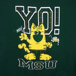NCAA (Lee) - Michigan State Spartans, MSU Yo! Spell-Out Crew Neck Sweatshirt 1990s X-Large Vintage Retro