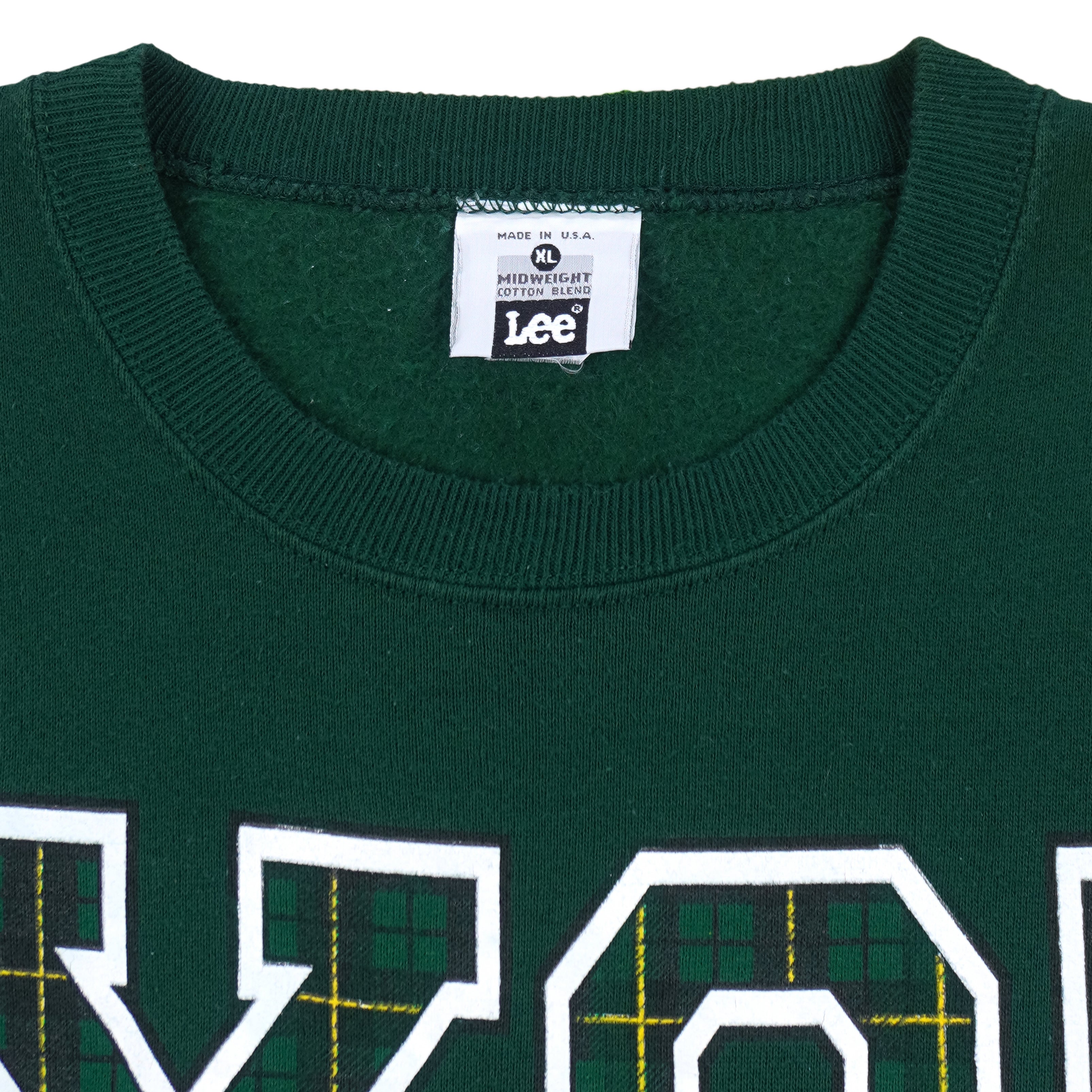 NCAA (Lee) - Michigan State Spartans, MSU Yo! Spell-Out Crew Neck Sweatshirt 1990s X-Large Vintage Retro