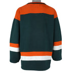 NCAA (J Plus) - Miami Hurricanes Embroidered Jersey 1990s Large Vintage Retro