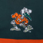 NCAA (J Plus) - Miami Hurricanes Embroidered Jersey 1990s Large Vintage Retro