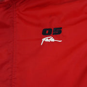 FUBU - Red Fubu Sports Taped Logo Track Jacket 1990s X-Large Vintage Retro