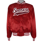 NCAA (Swingster) - Red Oklahoma Sooners Bomber Jacket 1990s X-Large Vintage Retro