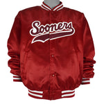 NCAA (Swingster) - Red Oklahoma Sooners Bomber Jacket 1990s X-Large Vintage Retro