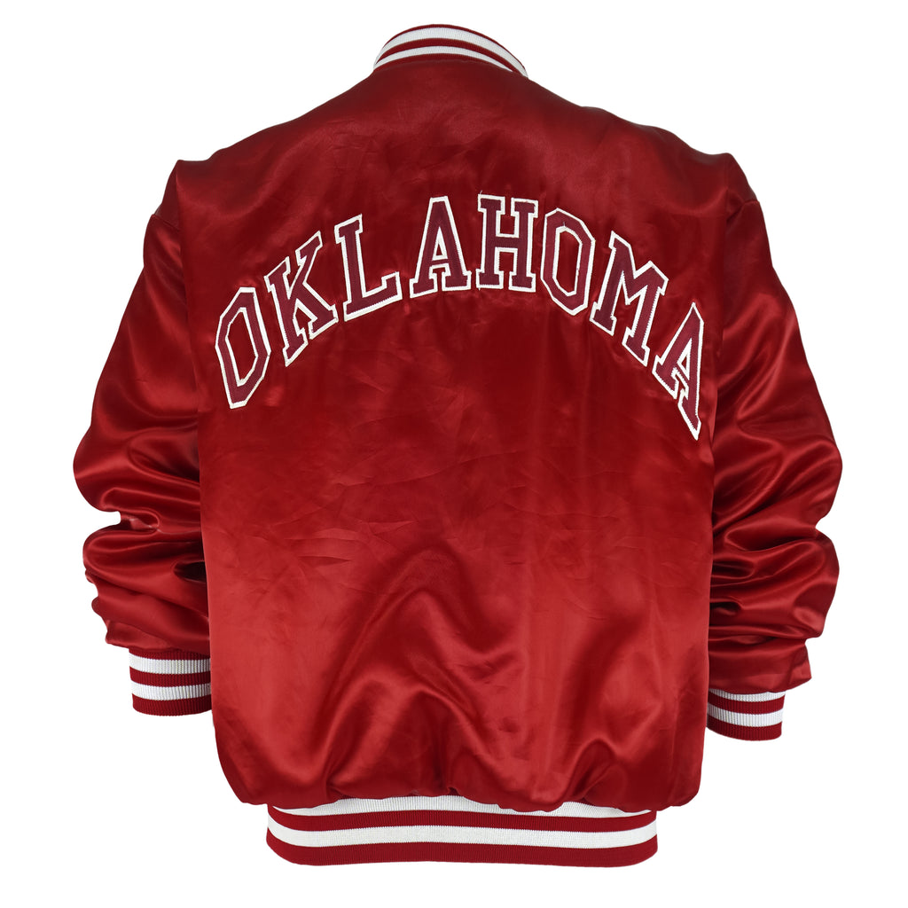 NCAA (Swingster) - Red Oklahoma Sooners Bomber Jacket 1990s X-Large Vintage Retro