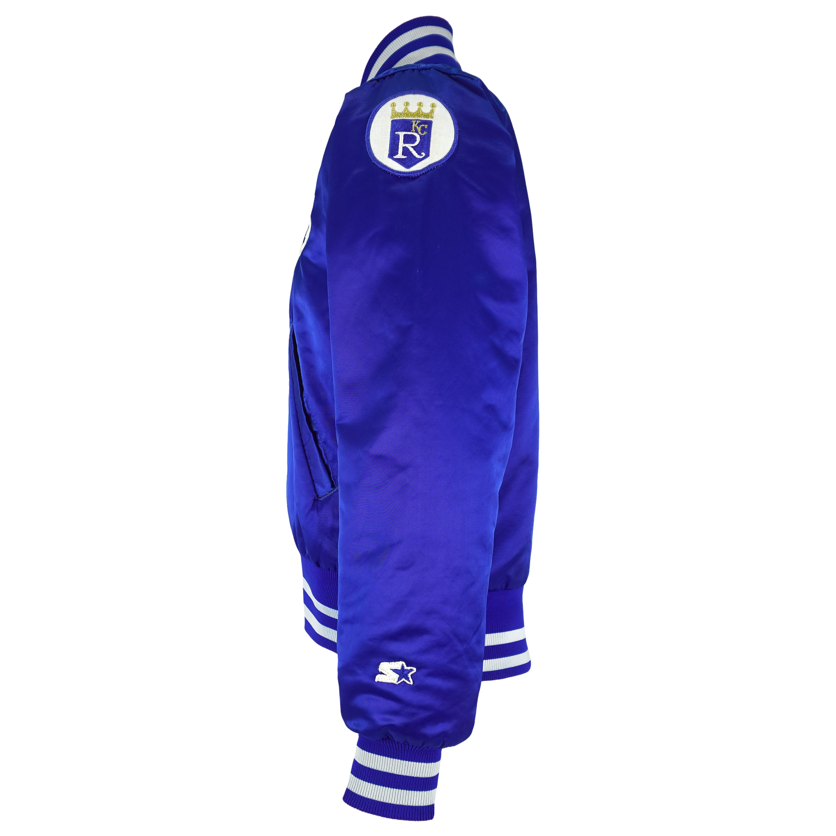 Starter - Kansas City Royals Satin Jacket 1990s Small Vintage Retro Baseball