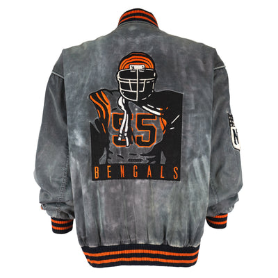 NFL (Campri) - Cincinnati Bengals Logan Wilson No. 55 Embroidered Jacket 1990s Large