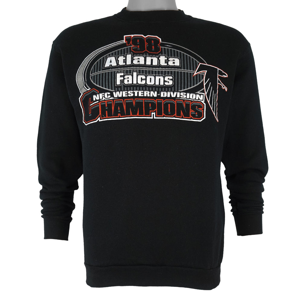 NFL (Tultex) - Atlanta Falcons Crew Neck Sweatshirt 1998 Medium Vintage Retro Football