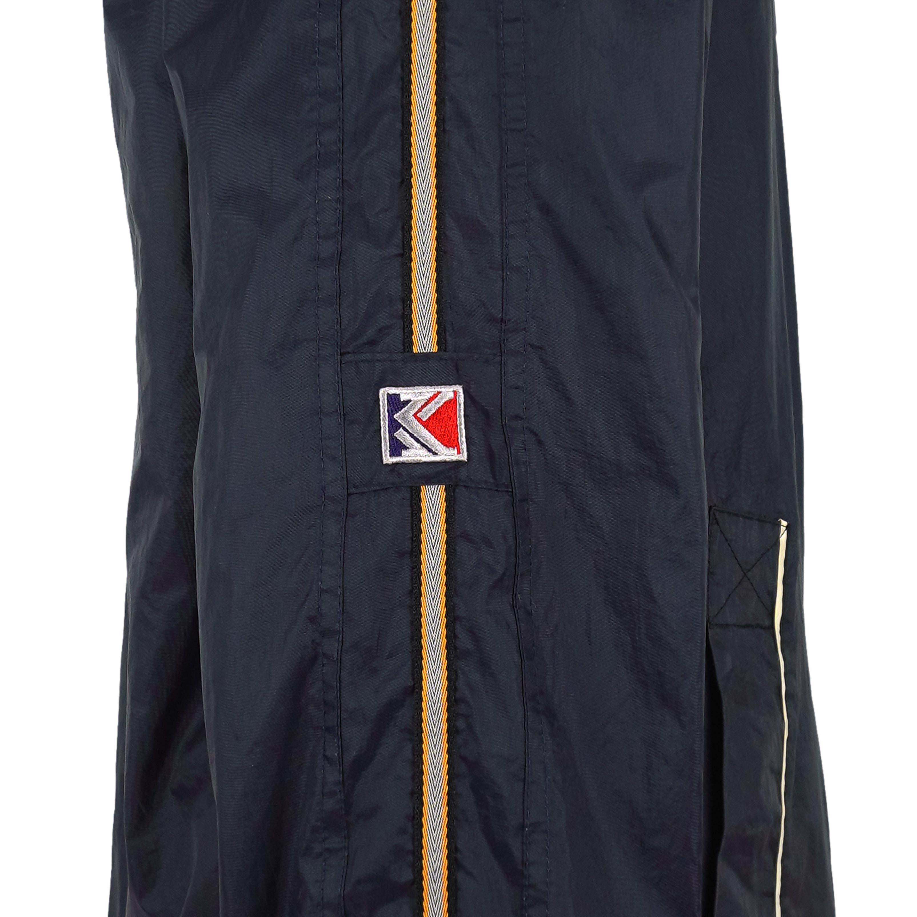 Karl Kani - Big Embroidered Logo Hooded Windbreaker 1990s X-Large Vintage Retro