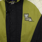 Starter - New Orleans Saints Button-Up Hooded Jacket 1990s Large Vintage Retro Football