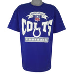NFL (Bike) - Indianapolis Colts Football Big Spell-Out T-Shirt 1994 X-Large
