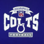 NFL (Bike) - Indianapolis Colts Football Big Spell-Out T-Shirt 1994 X-Large Vintage Retro Football