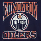 NHL (Gildan) - Edmonton Oilers Big Logo T-Shirt 1990s X-Large Vintage Retro Hockey