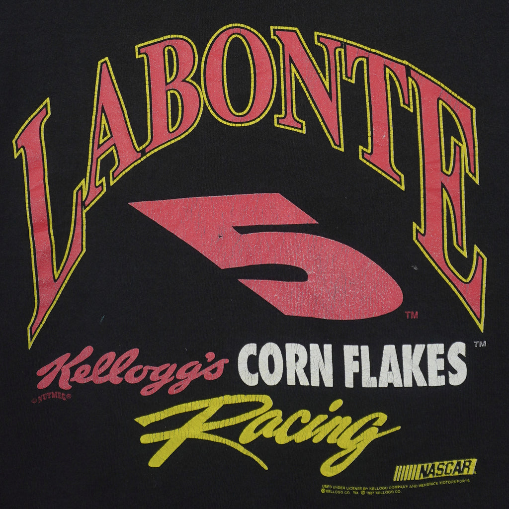 NASCAR (Chase) - Labonte No. 5 Racing Crew Neck Sweatshirt 1997 X-Large Vintage Retro