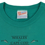 Vintage (Hanes) - Whales of Cape Cod Crew Neck Sweatshirt 1990s X-Large Vintage Retro