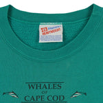 Vintage (Hanes) - Whales of Cape Cod Crew Neck Sweatshirt 1990s X-Large Vintage Retro
