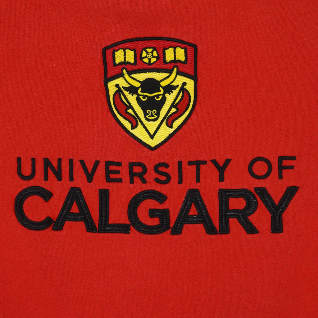 Vintage - University of Calgary Spell-Out Crew Neck Sweatshirt 1990s Small Vintage Retro Football
