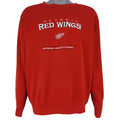 NHL (Lee) - Detroit Red Wings Crew Neck Sweatshirt 1990s Medium Vintage Retro Hockey
