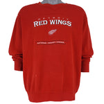 NHL (Lee) - Detroit Red Wings Crew Neck Sweatshirt 1990s Medium Vintage Retro Hockey