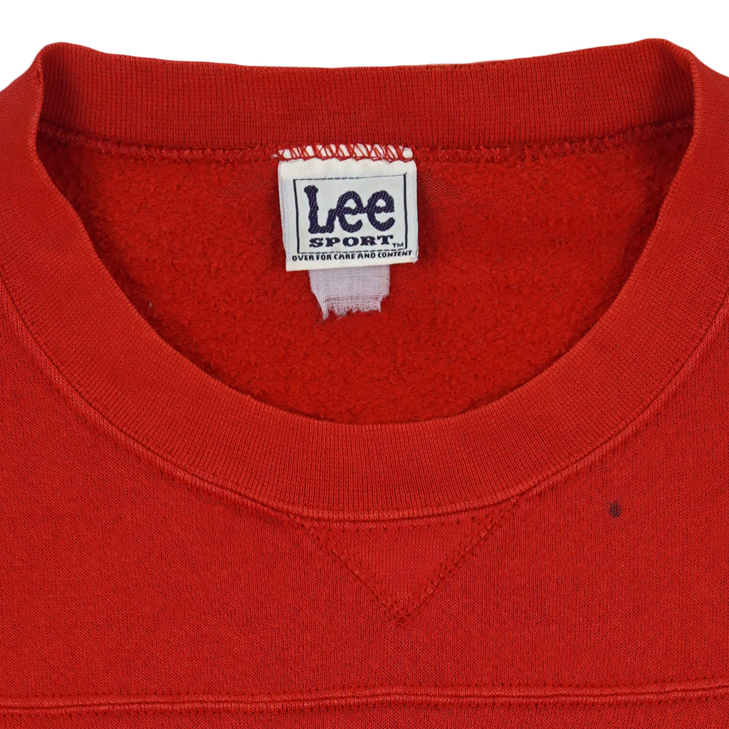 NHL (Lee) - Detroit Red Wings Crew Neck Sweatshirt 1990s Medium Vintage Retro Hockey