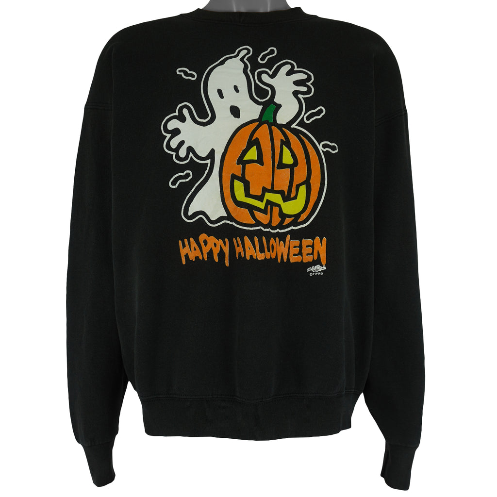 Vintage - Happy Halloween Crew Neck Sweatshirt 1995 X-Large Vintage Retro