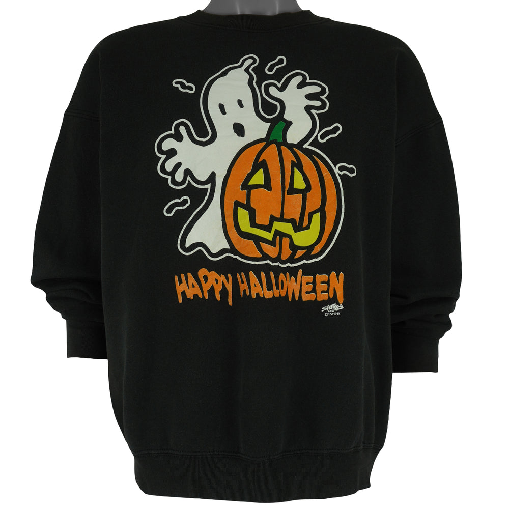 Vintage - Happy Halloween Crew Neck Sweatshirt 1995 X-Large Vintage Retro