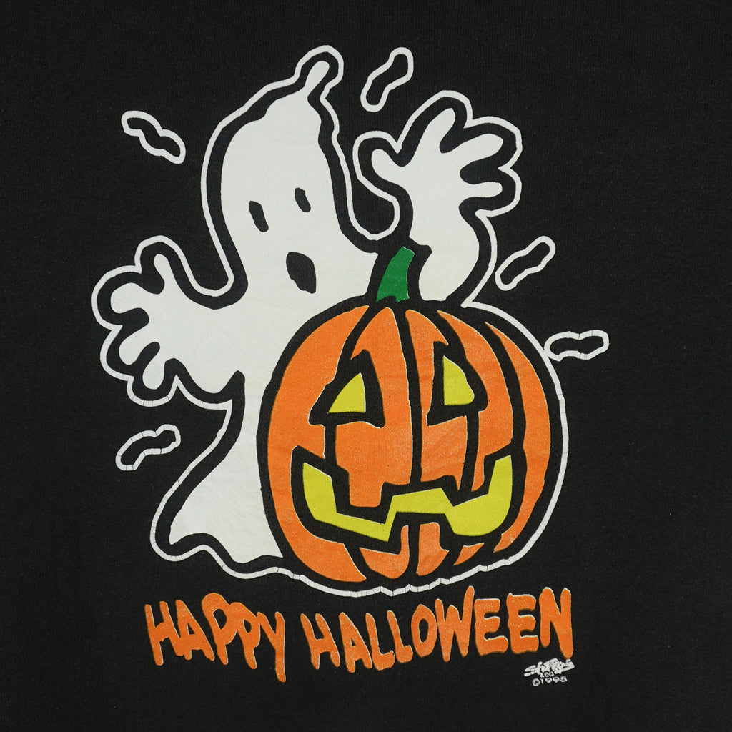 Vintage - Happy Halloween Crew Neck Sweatshirt 1995 X-Large Vintage Retro