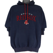 MLB (Lee) - Boston Red Sox Hooded Sweatshirt 1990s X-Large Vintage Retro Baseball