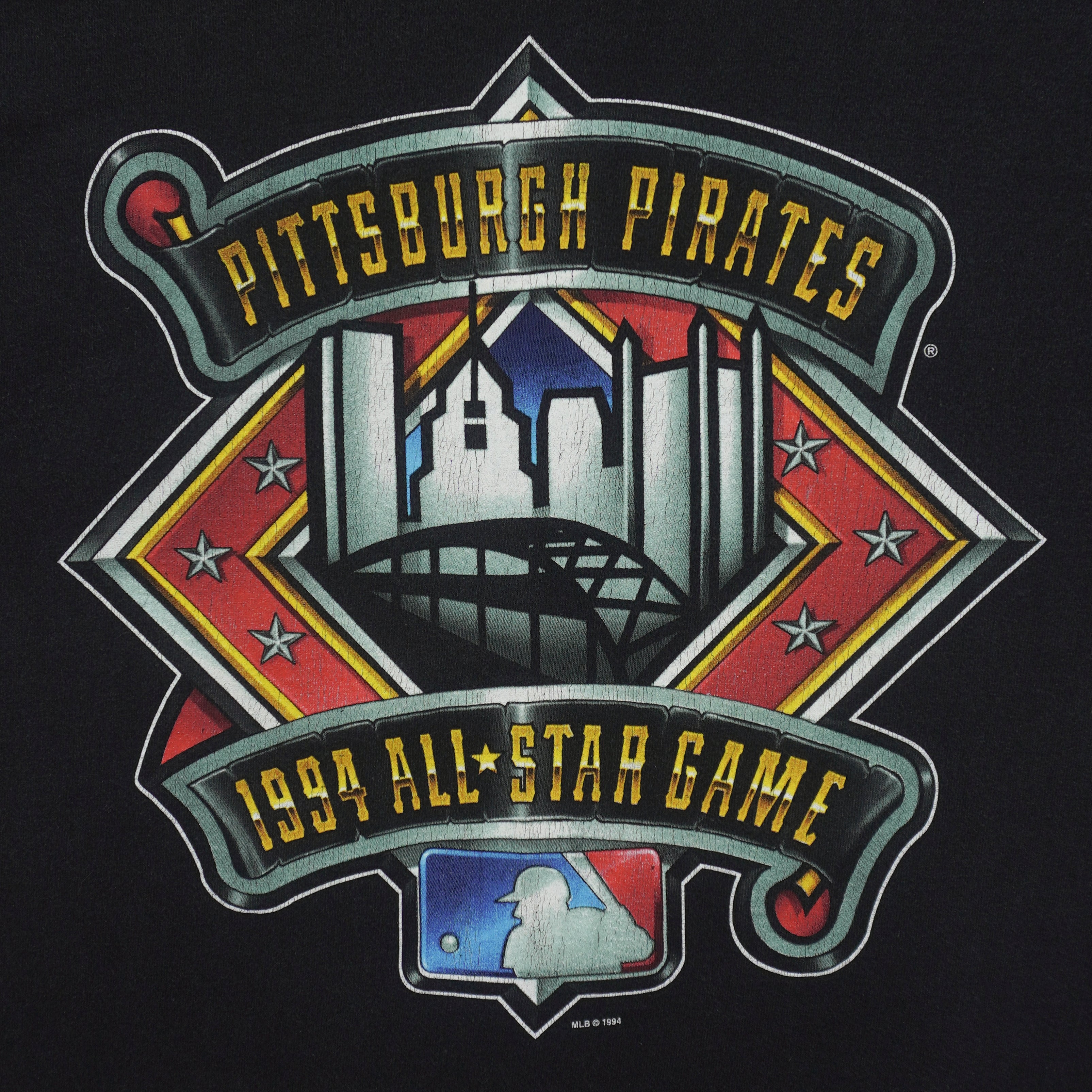 MLB (Salem) - Pittsburgh Pirates All Star Game T-Shirt 1994 Large Vintage Retro Baseball