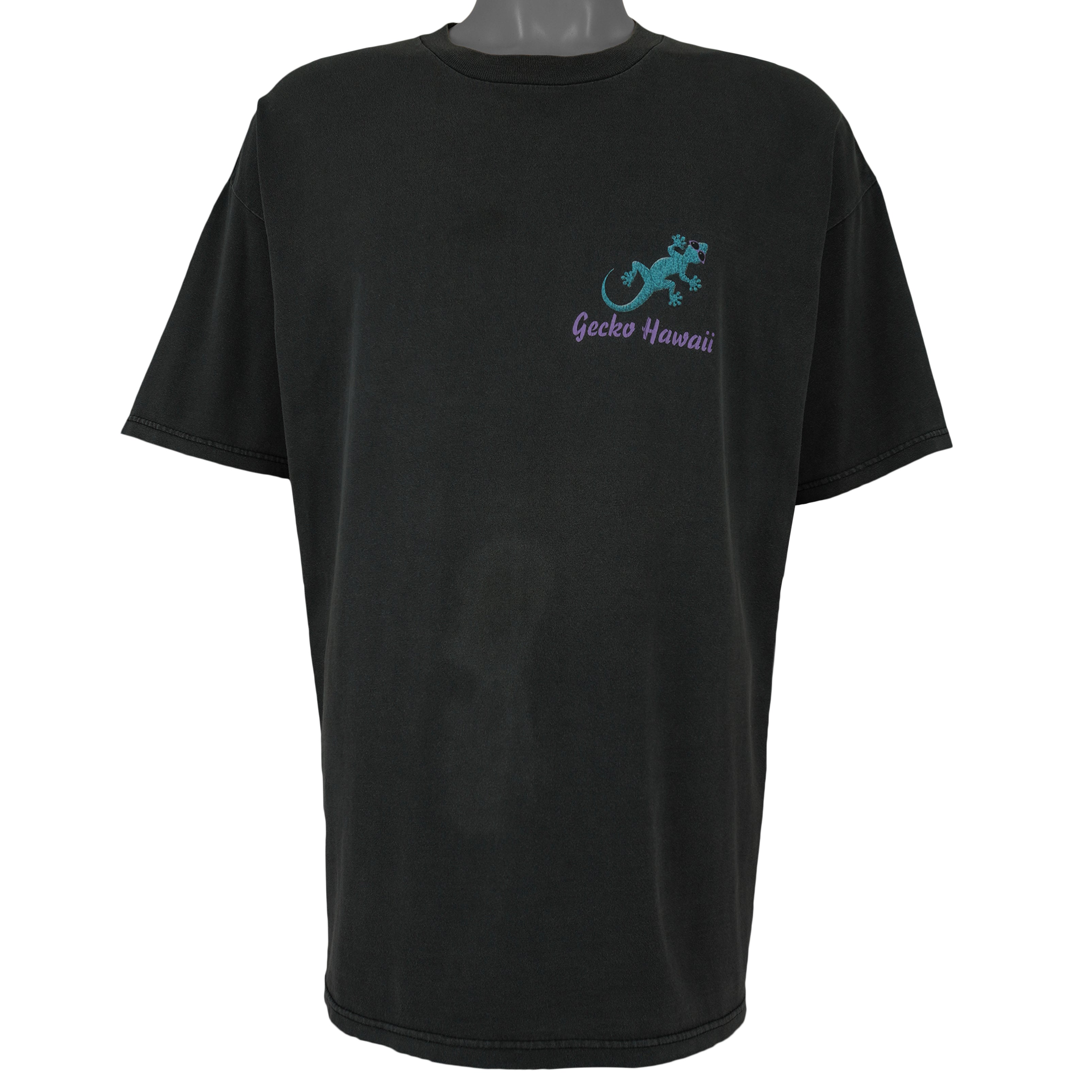 Vintage - Black Gecko Hawaii T-Shirt 1990s X-Large Vintage Retro