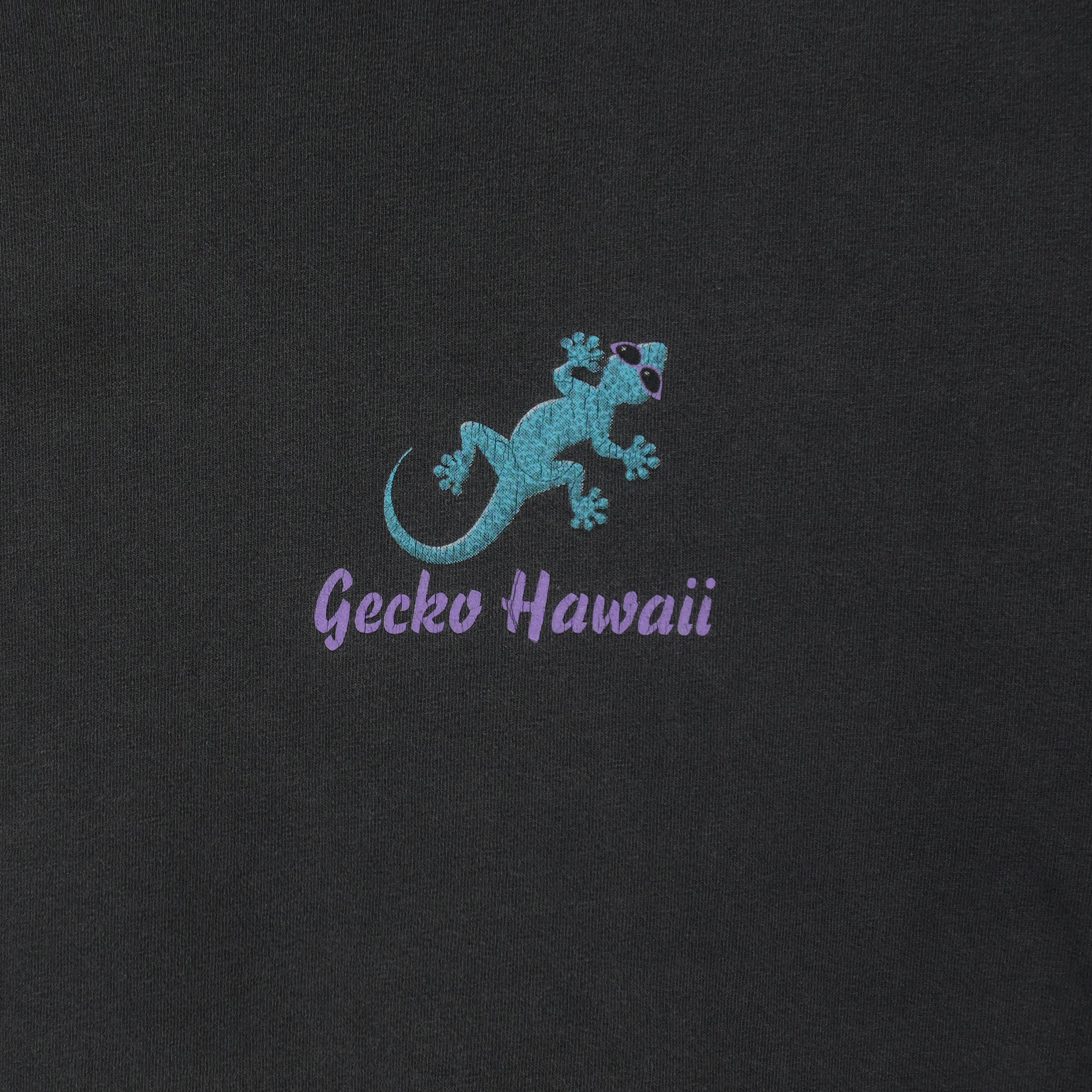 Vintage - Black Gecko Hawaii T-Shirt 1990s X-Large Vintage Retro