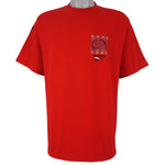 Reebok - Red Hoop Gear T-Shirt 1990s Large Vintage Retro