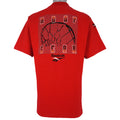 Reebok- Red Hoop Gear T-Shirt 1990s Large Vintage Retro