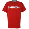 Budweiser - Red King Of Beer Spell-Out T-Shirt 1999 X-Large Vintage Retro