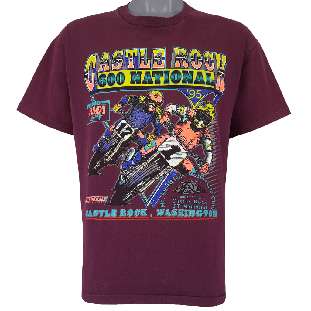 Vintage (Anvil) - Castle Rock 600 National T-Shirt 1995 Large Vintage Retro