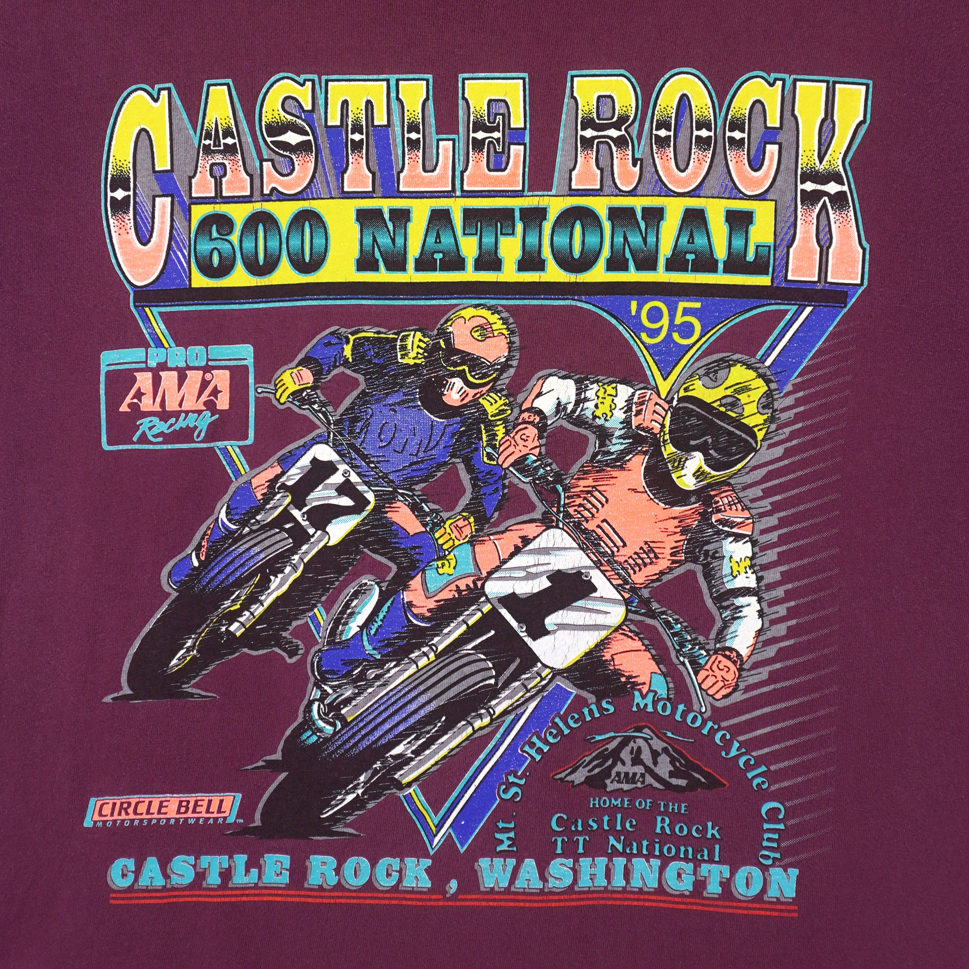 Vintage (Anvil) - Castle Rock 600 National T-Shirt 1995 Large Vintage Retro