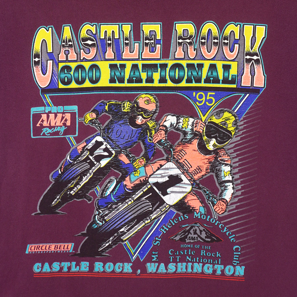 Vintage (Anvil) - Castle Rock 600 National T-Shirt 1995 Large Vintage Retro