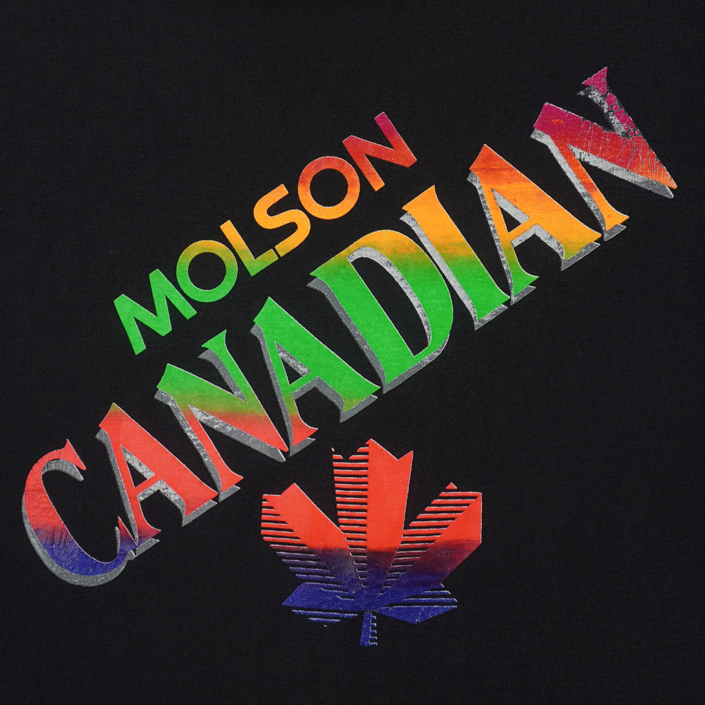 Vintage (Anvil) - Molson Canadian Single Stitch T-Shirt 1990s X-Large Vintage Retro