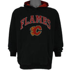 Reebok - Calgary Flames Hooded Sweatshirt 1990s Large Vintage Retro Hockey